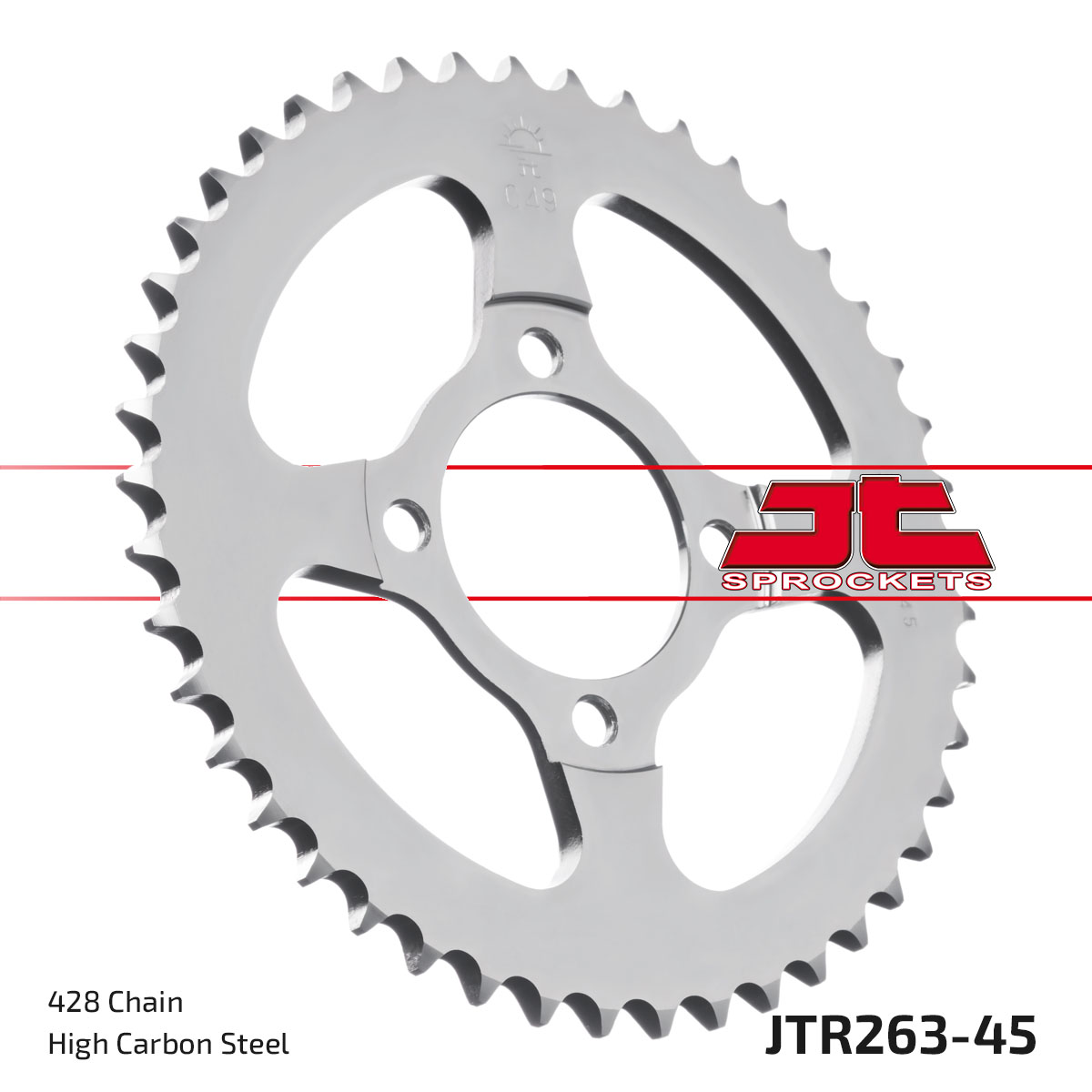 REAR SPROCKET JTR26.45 428 image 1