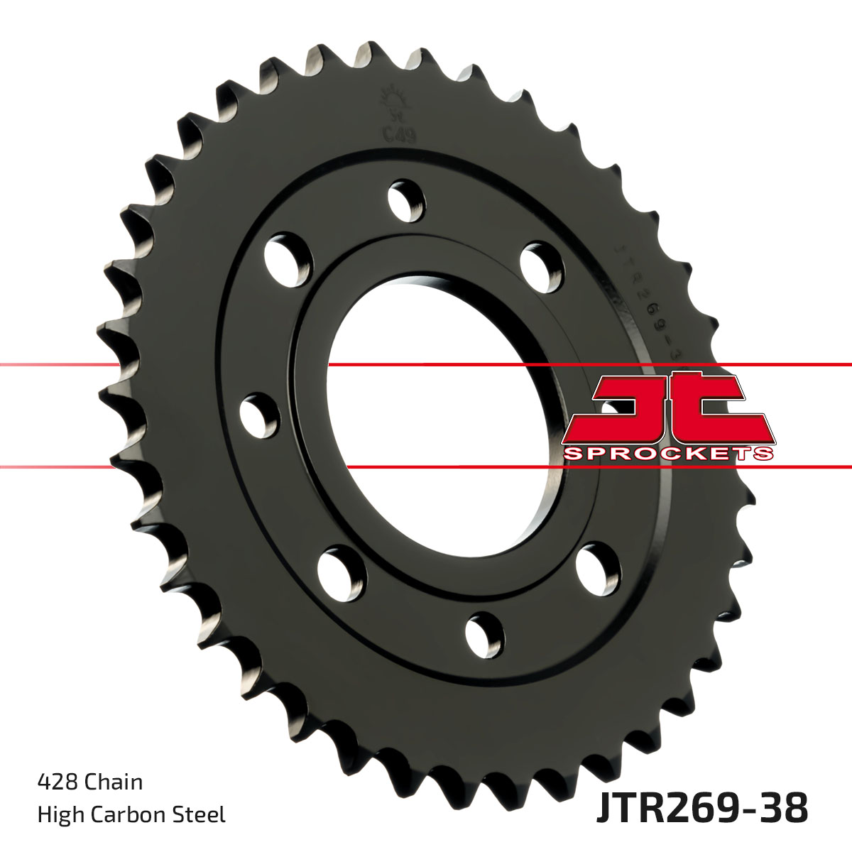 REAR SPROCKET JTR269.38 JT 428 image 1