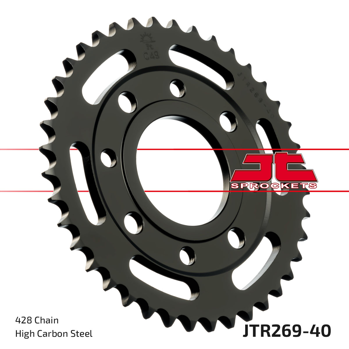 REAR SPROCKET JTR269.40 JT 428 image 1