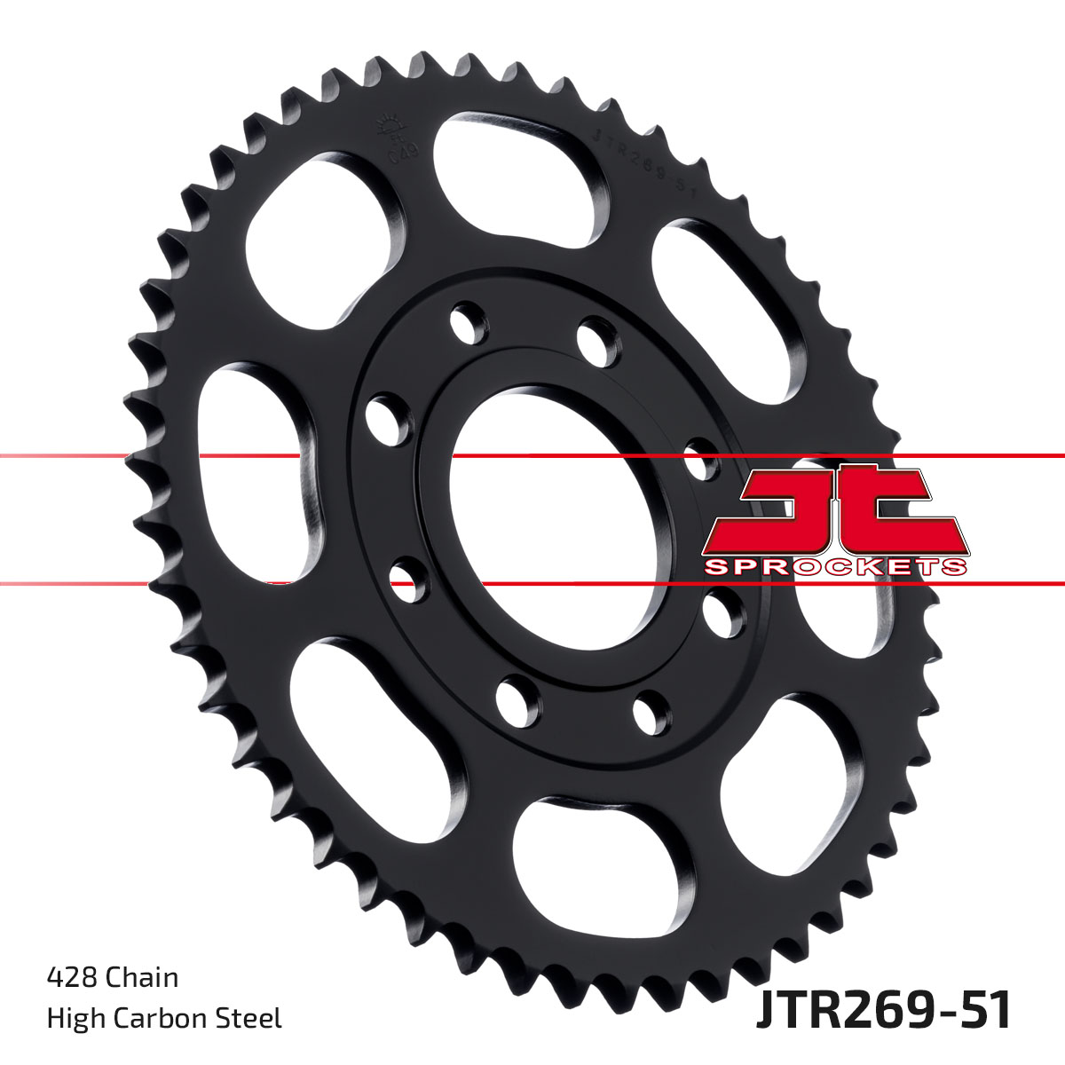 REAR SPROCKET JTR269.51 JT 428 image 1