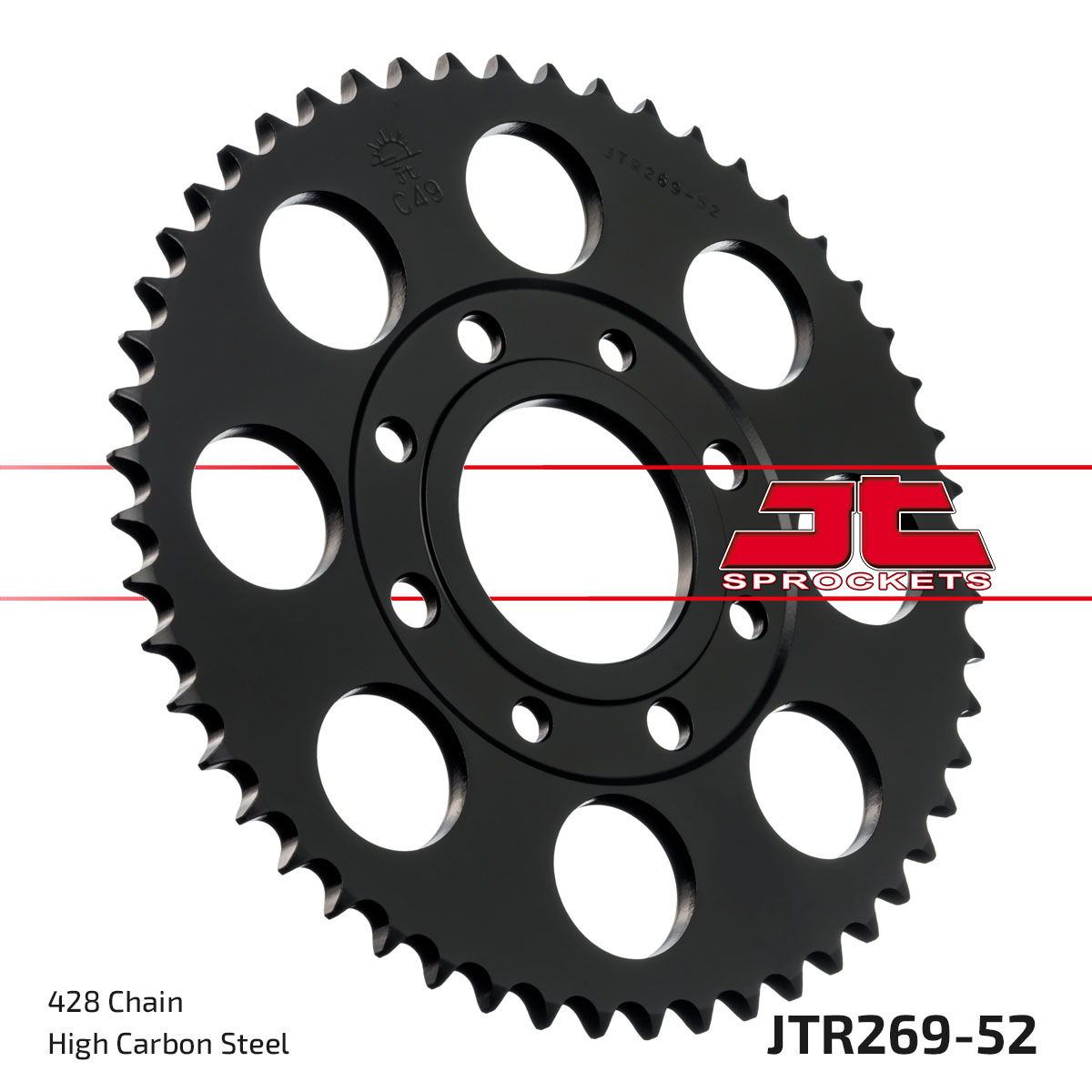 REAR SPROCKET JTR269.52 JT 428 image 1