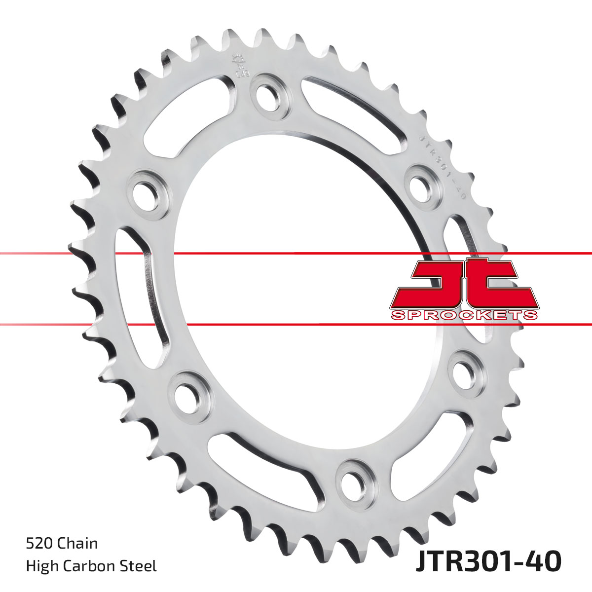 REAR SPROCKET STEEL JTR301.40 image 1