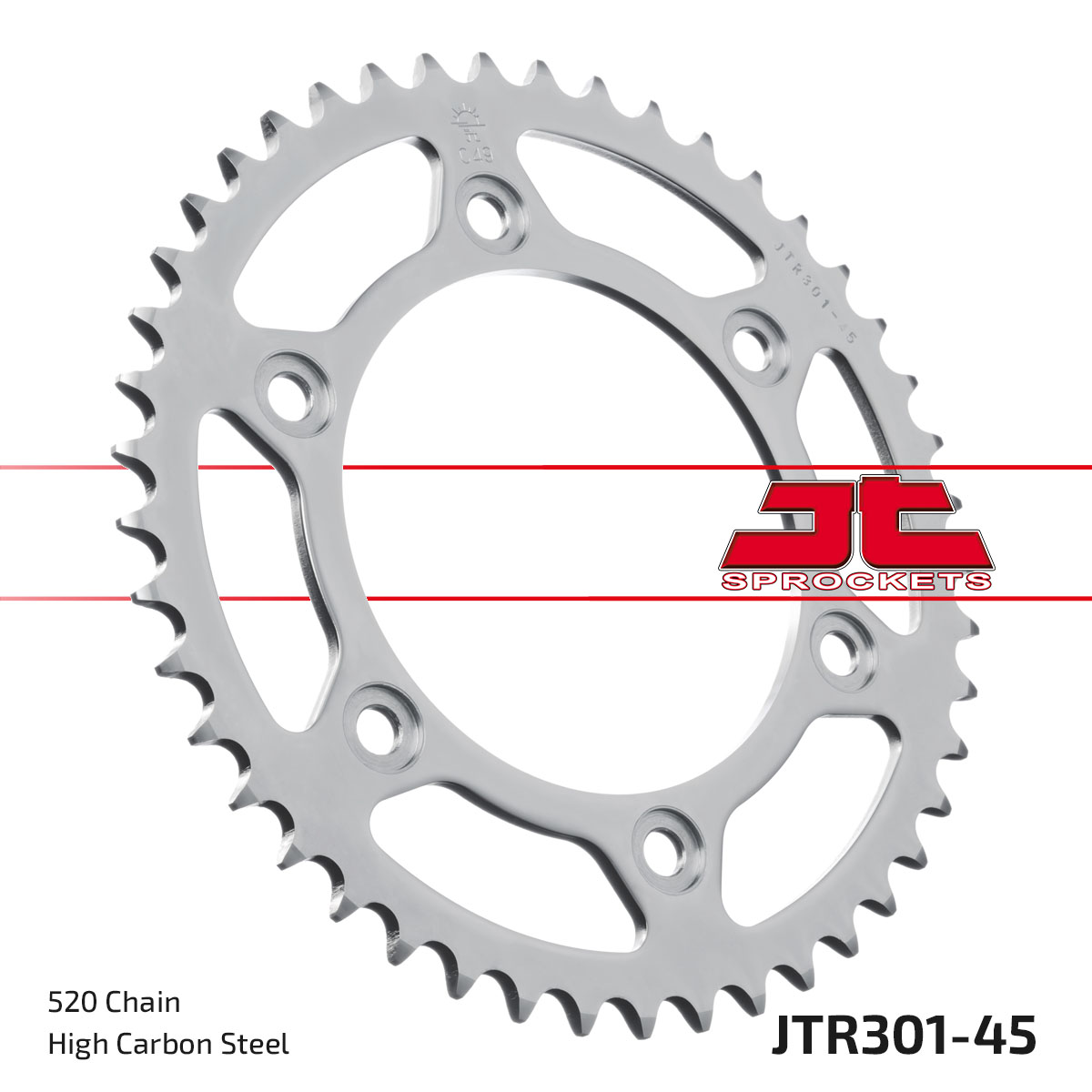 REAR SPROCKET STEEL JTR301.45 image 1