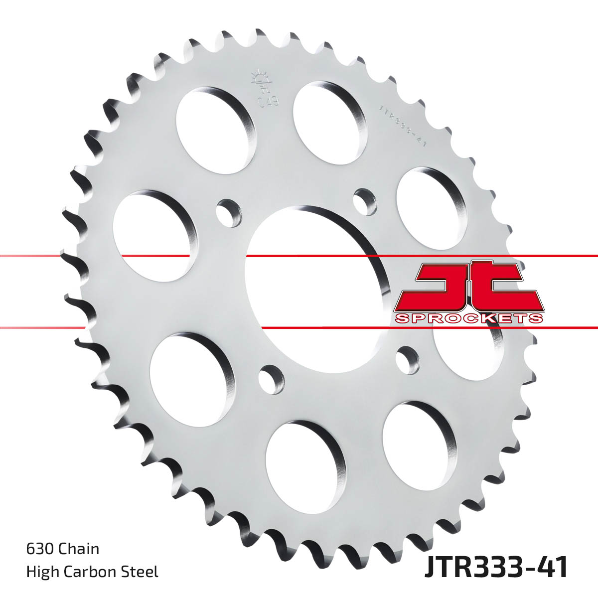 REAR SPROCKET JTR333.41 STEEL, HONDA ROAD JT image 1