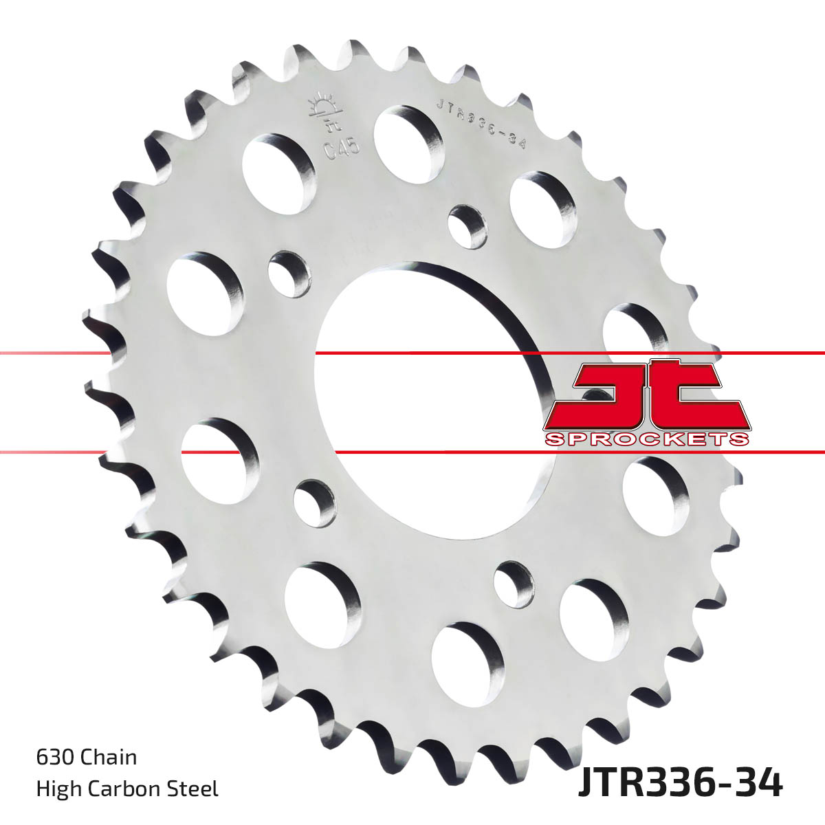 REAR SPROCKET JTR336.34 STEEL, HONDA ROAD JT image 1