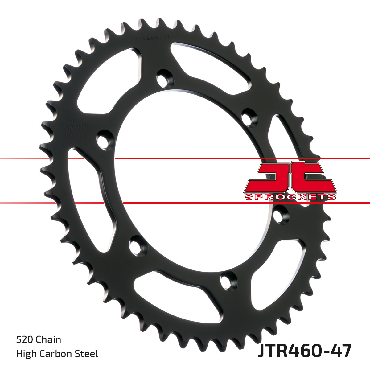 REAR SPROCKET STEEL BLK JTR460 JTR460.47 image 1