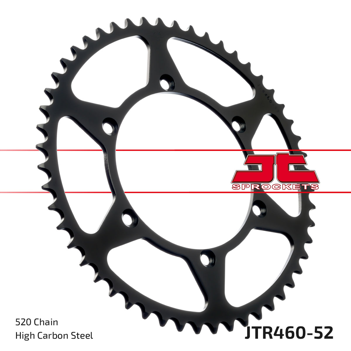 REAR SPROCKET STEEL BLK JTR460 image 1