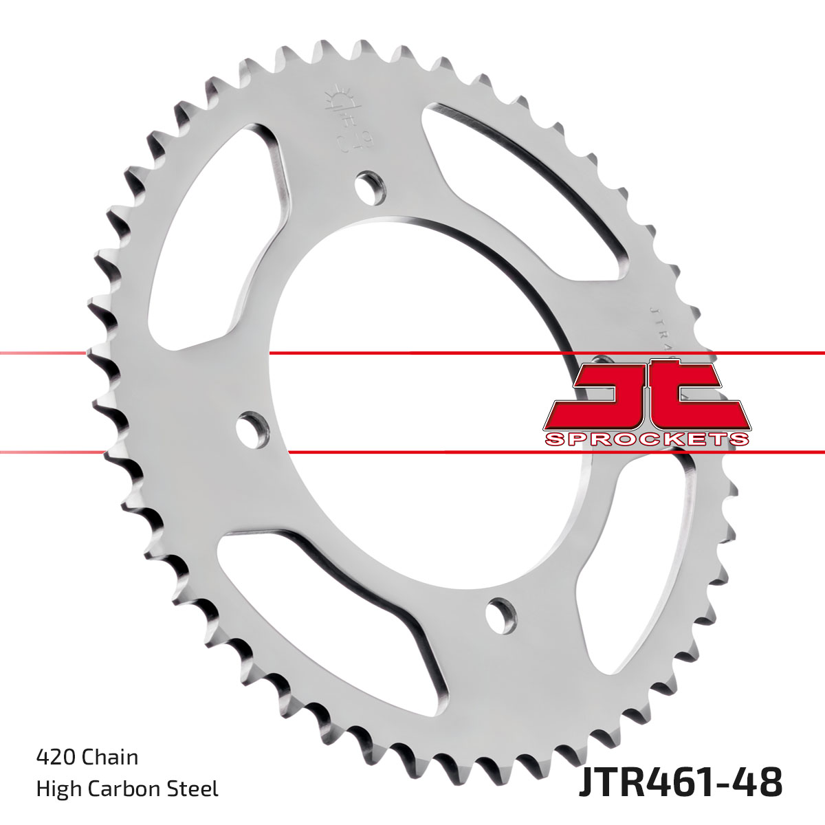 REAR SPROCKET STEEL 461 4-HOLE JTR461.48 image 1