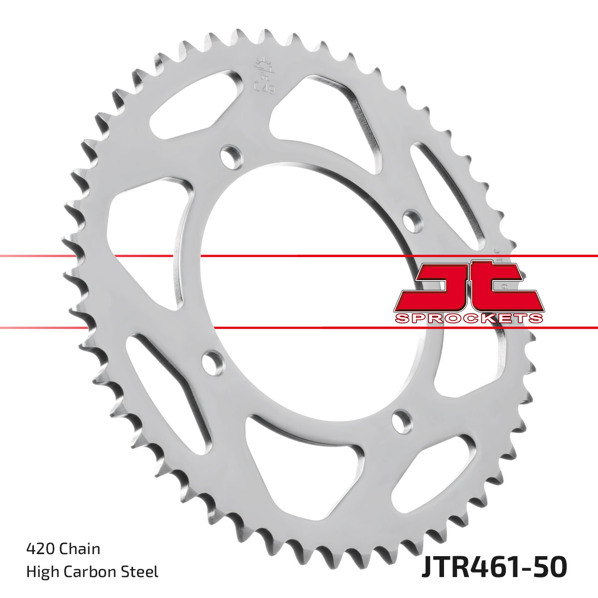 REAR SPROCKET STEEL 461 4-HOLE JTR461.50 image 1