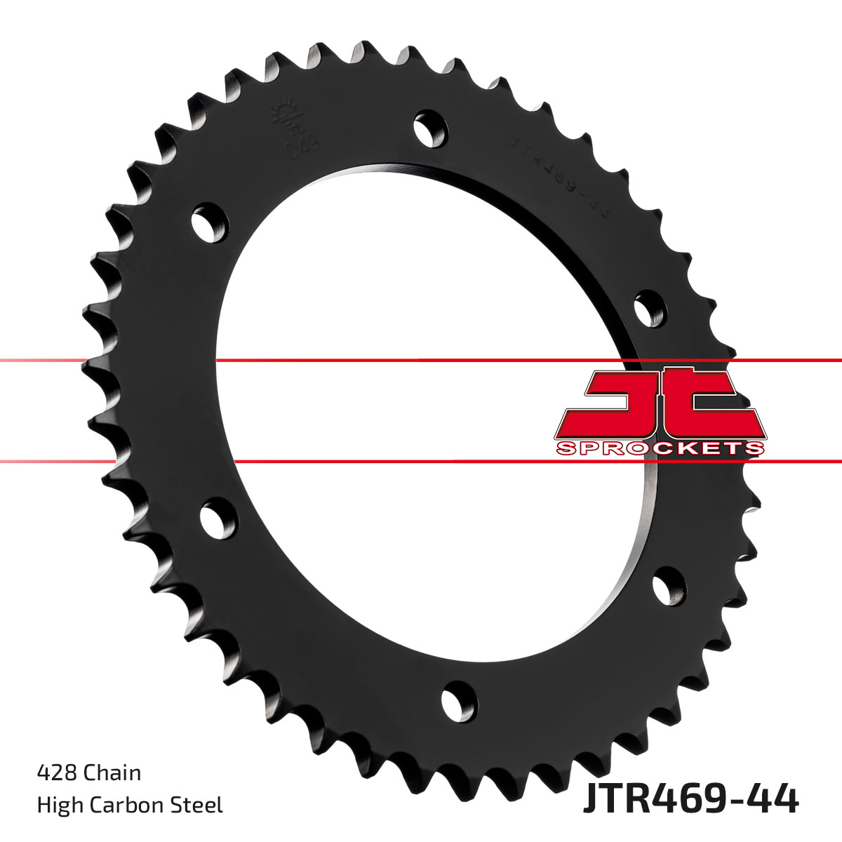 REAR SPROCKET JTR469.44 STEEL, HONDA ROAD JT image 1