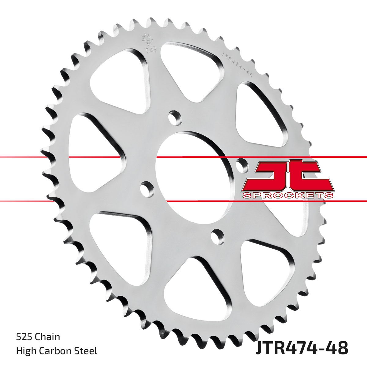REAR SPROCKET JTR474.48 STEEL, HONDA ROAD JT