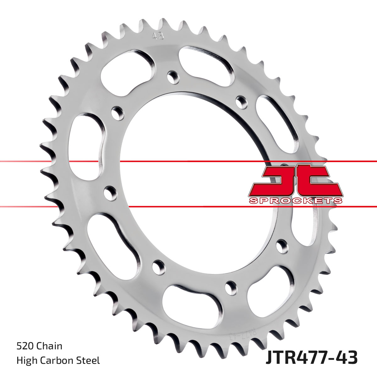 REAR SPROCKET JTR477.43 JT 520 image 1