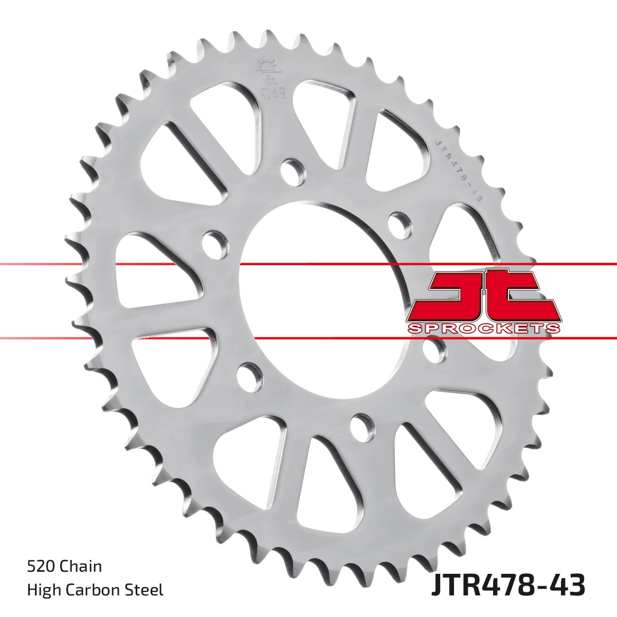 REAR SPROCKET JTR478.43 JT image 1