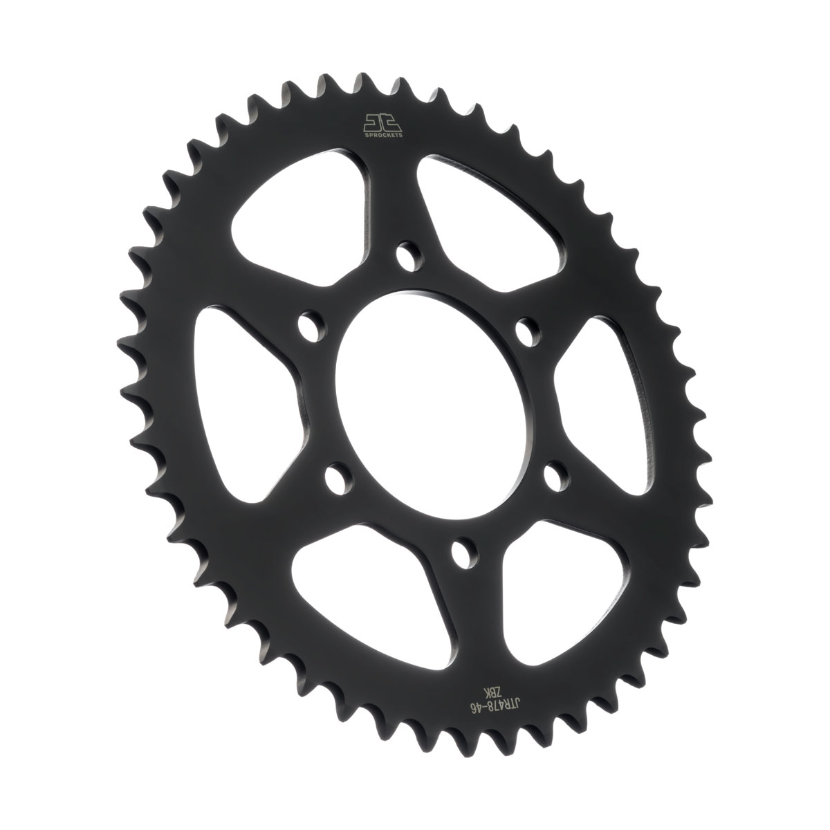 REAR SPROCKET JTR478.46 JT, BLACK STEEL image 1
