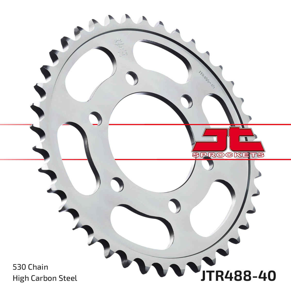 REAR SPROCKET JTR488.40 STEEL image 1