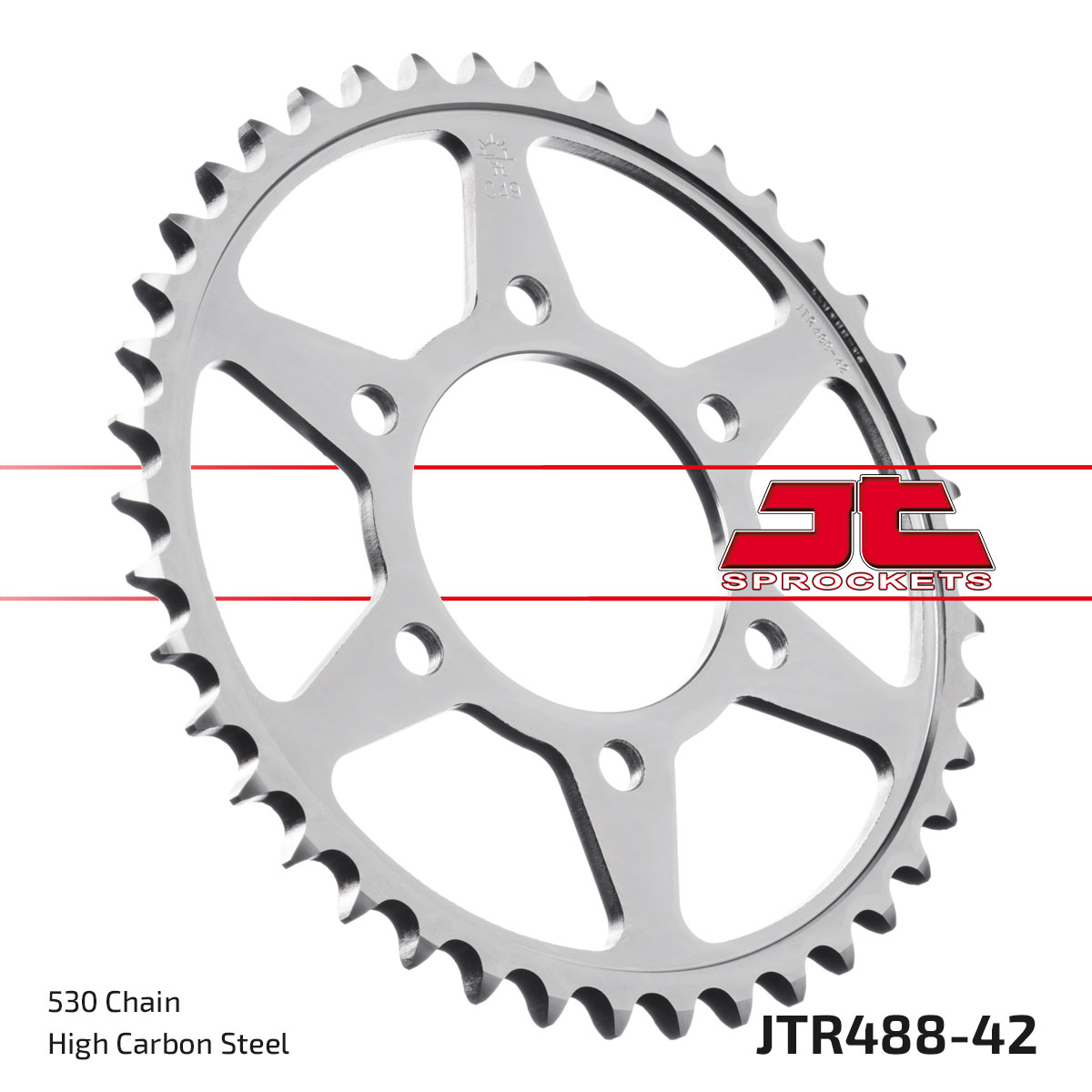 REAR SPROCKET JTR488.42 JT image 1