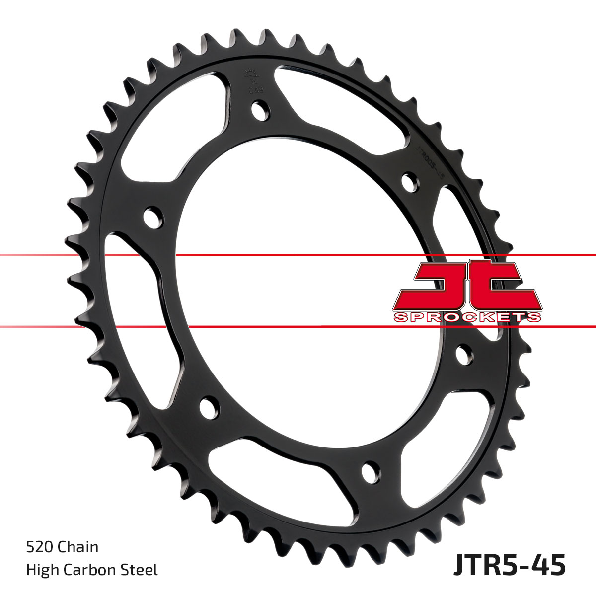 REAR SPROCKET JTR5.45 JT 520 OLD No. SR005-45.S.JT image 1