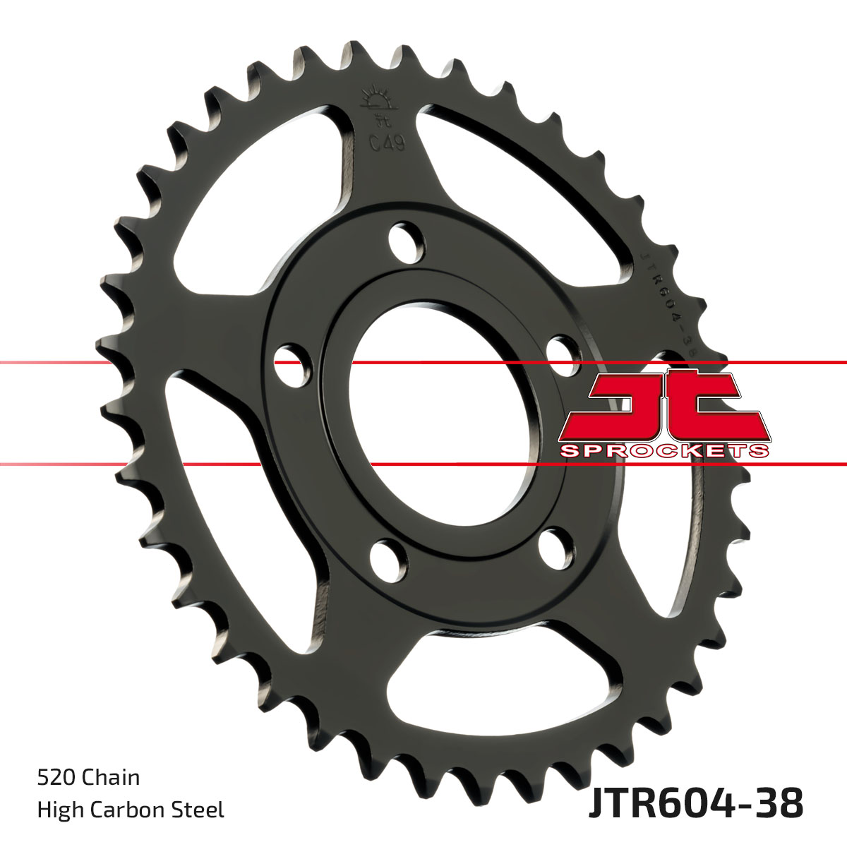 REAR SPROCKET JTR604.38 JT image 1