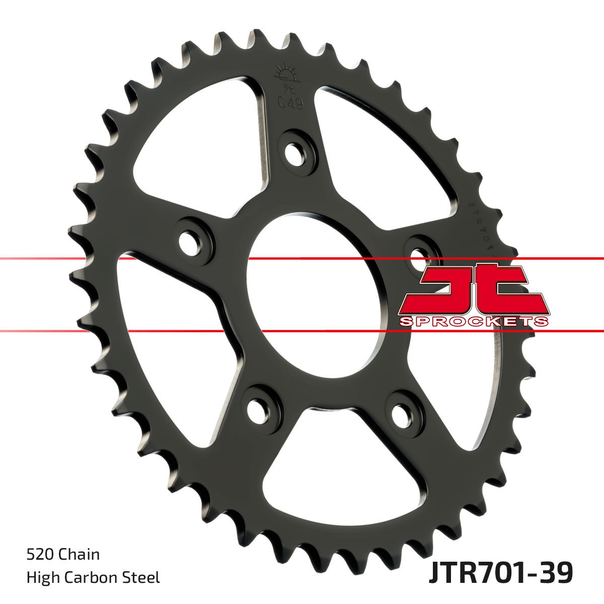 REAR SPROCKET JTR701.39 JT 520 image 1
