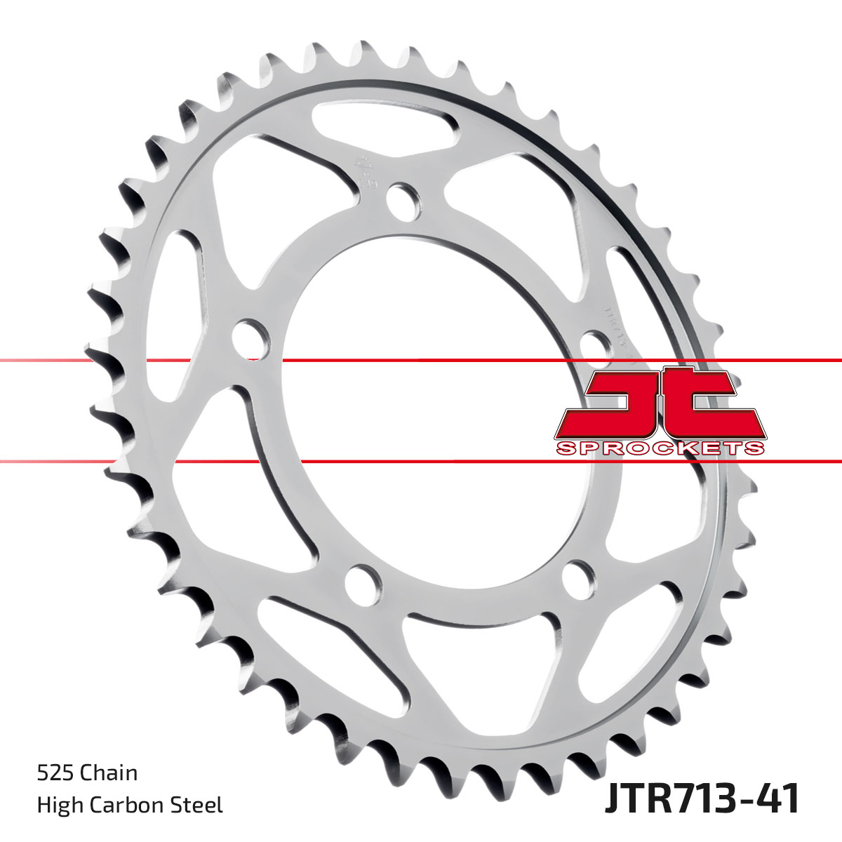 REAR SPROCKET JTR713.41 STEEL, ROAD image 1