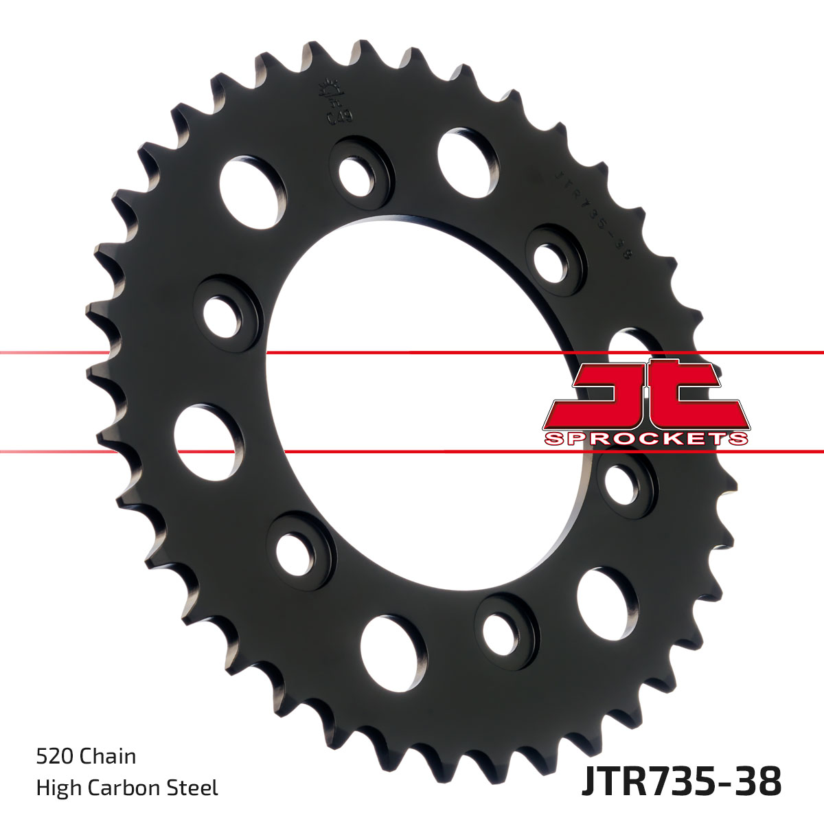 REAR SPROCKET STEEL JTR735.38 image 1