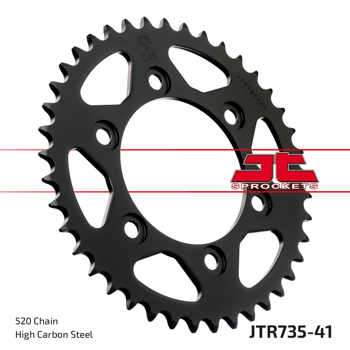 REAR SPROCKET STEEL JTR735.41 image 1