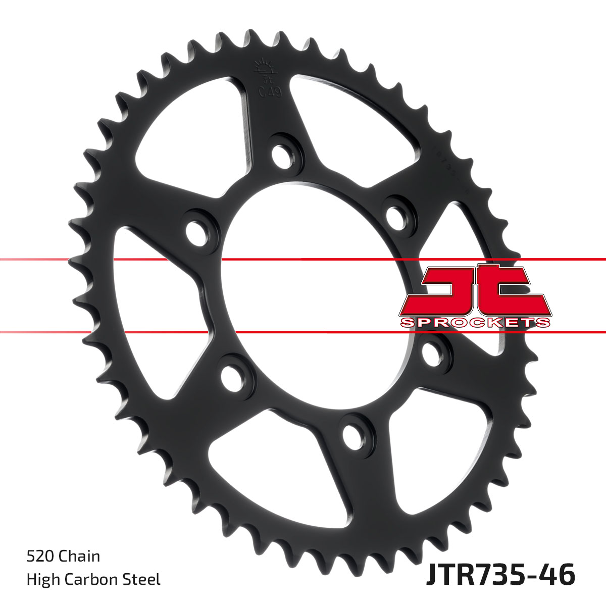 REAR SPROCKET STEEL JTR735.46 image 1