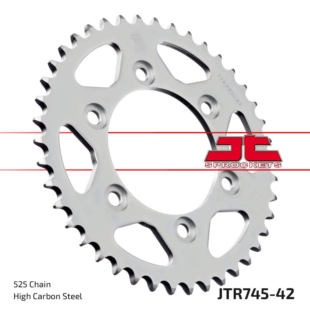 REAR SPROCKET JTR745.42 JT image 1