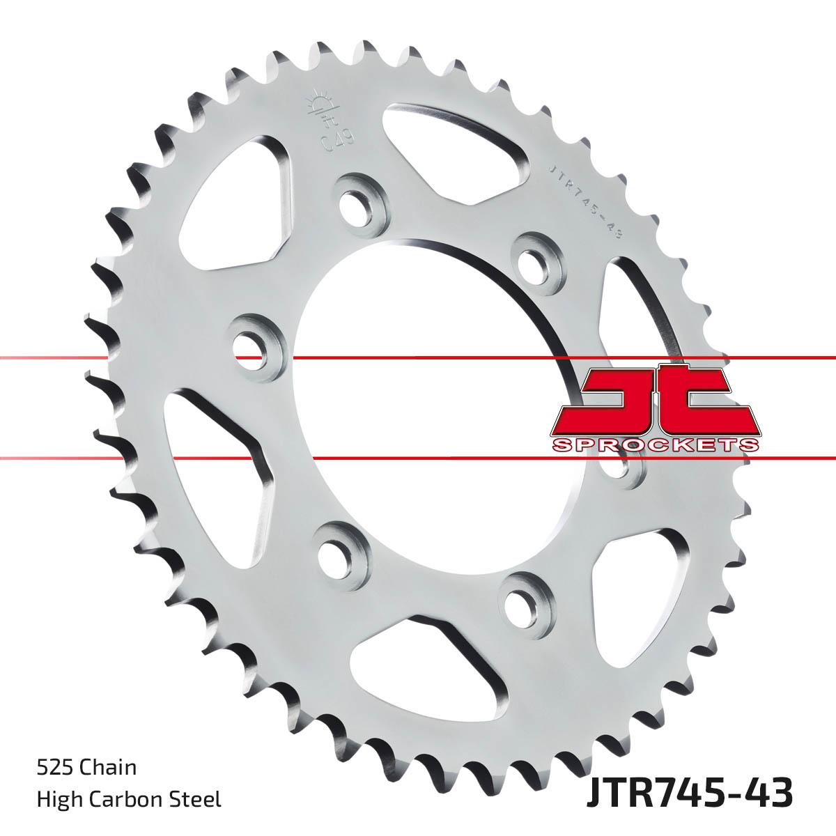 REAR SPROCKET JTR745.43 JT image 1