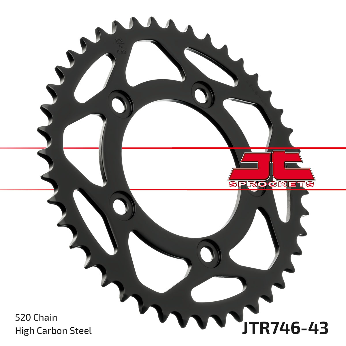 REAR SPROCKET JTR746.43 JT image 1