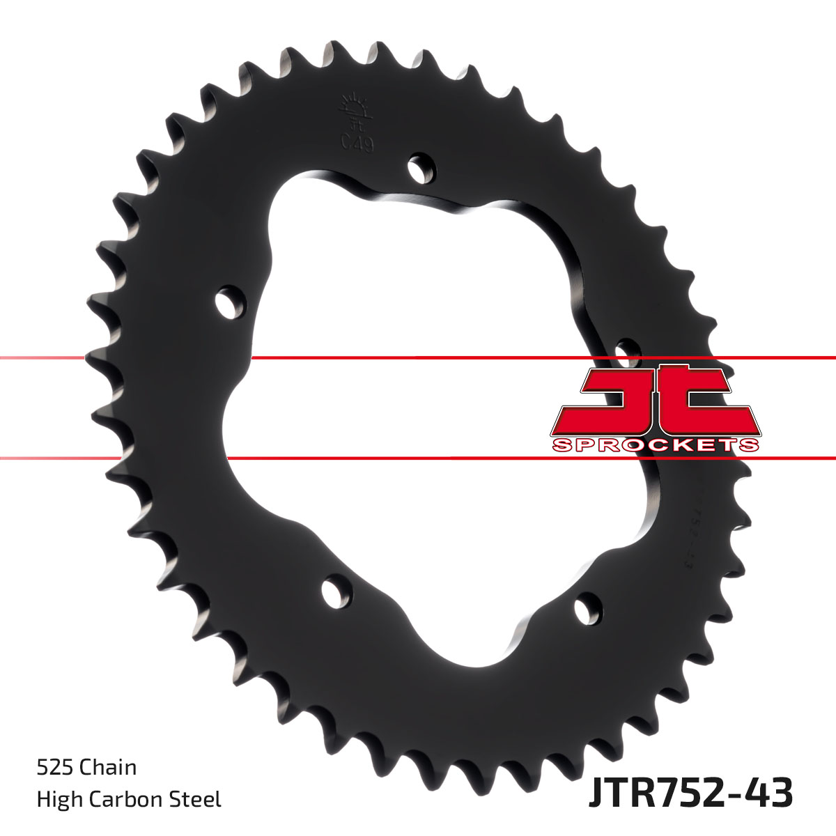 REAR SPROCKET STEEL JTR752.43 image 1