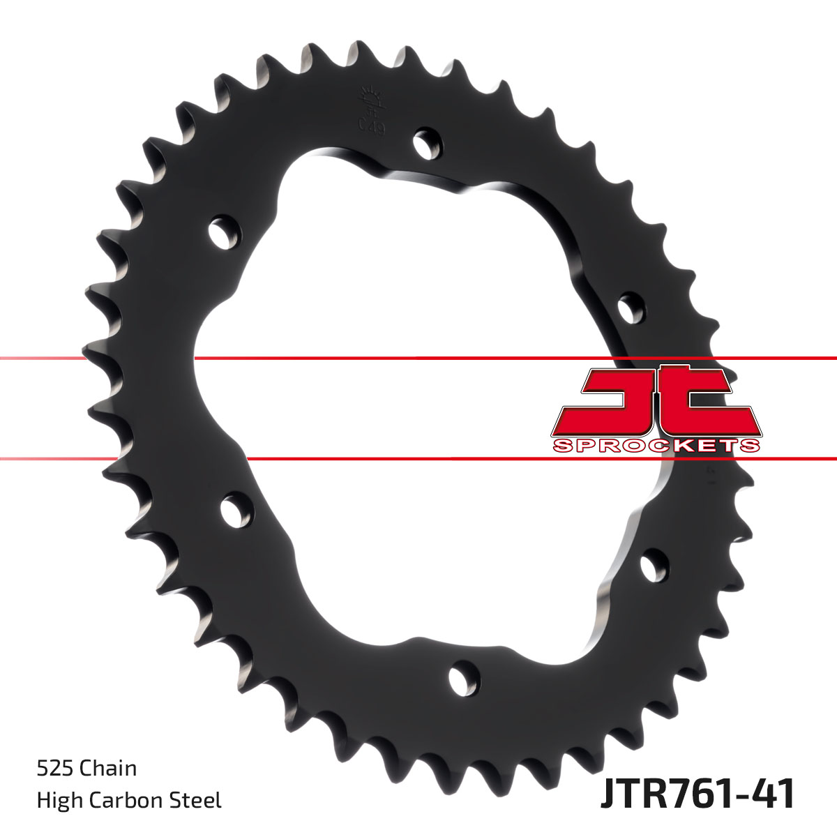 REAR SPROCKET STEEL JTR761.41, DUCATI ROAD CHAIN TYPE 525 image 1