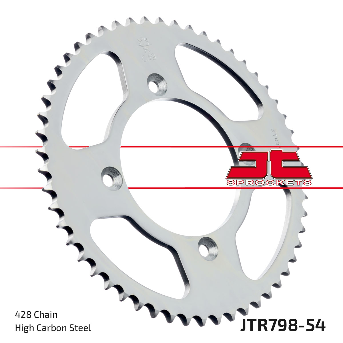 REAR SPROCKET STEEL JTR798.54 JTR79854, JTR798.54, SR798-54 image 1