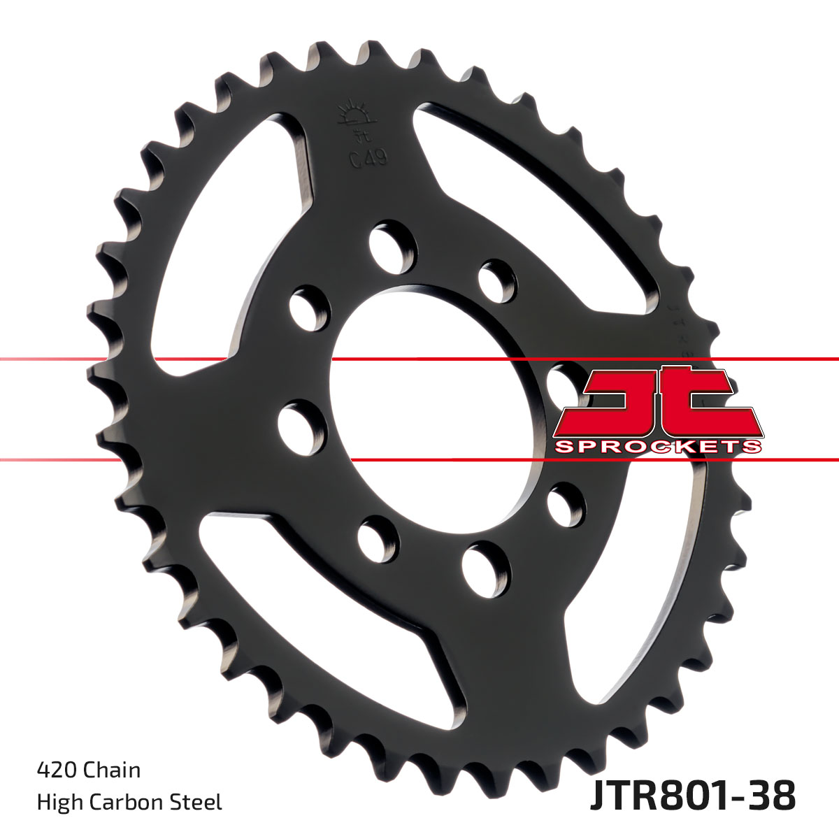 REAR SPROCKET JTR801.38 JT 420 image 1