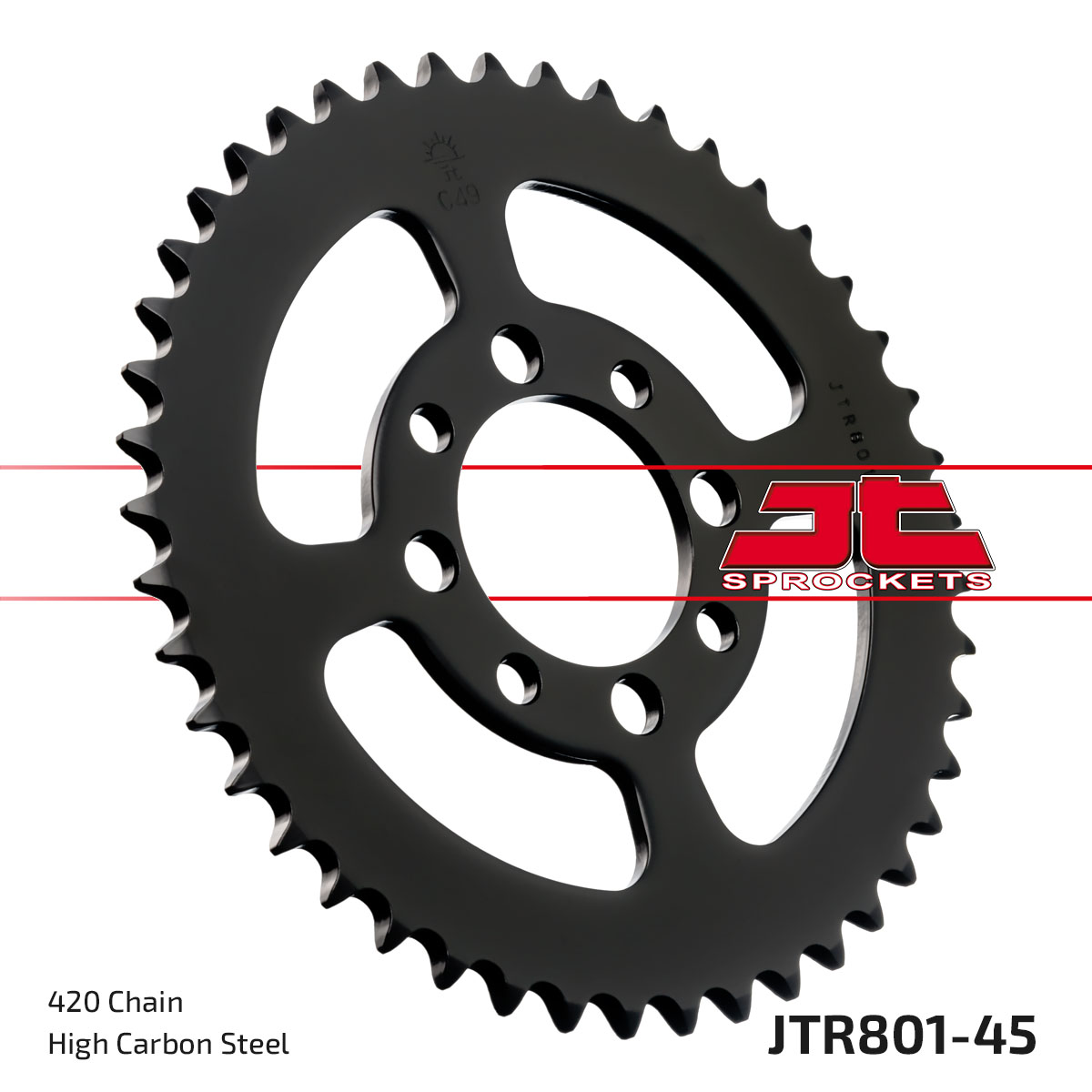 REAR SPROCKET JTR801.45 JT 420 image 1