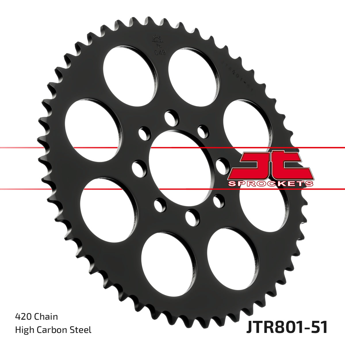 REAR SPROCKET JTR801.51 JT 420 image 1