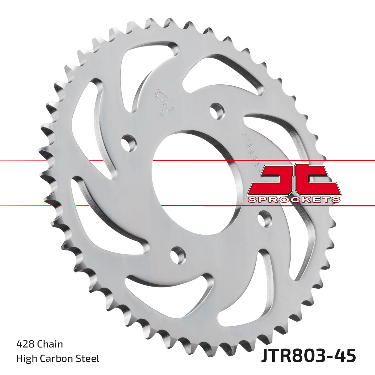 REAR SPROCKET JTR803.45 STEEL image 1