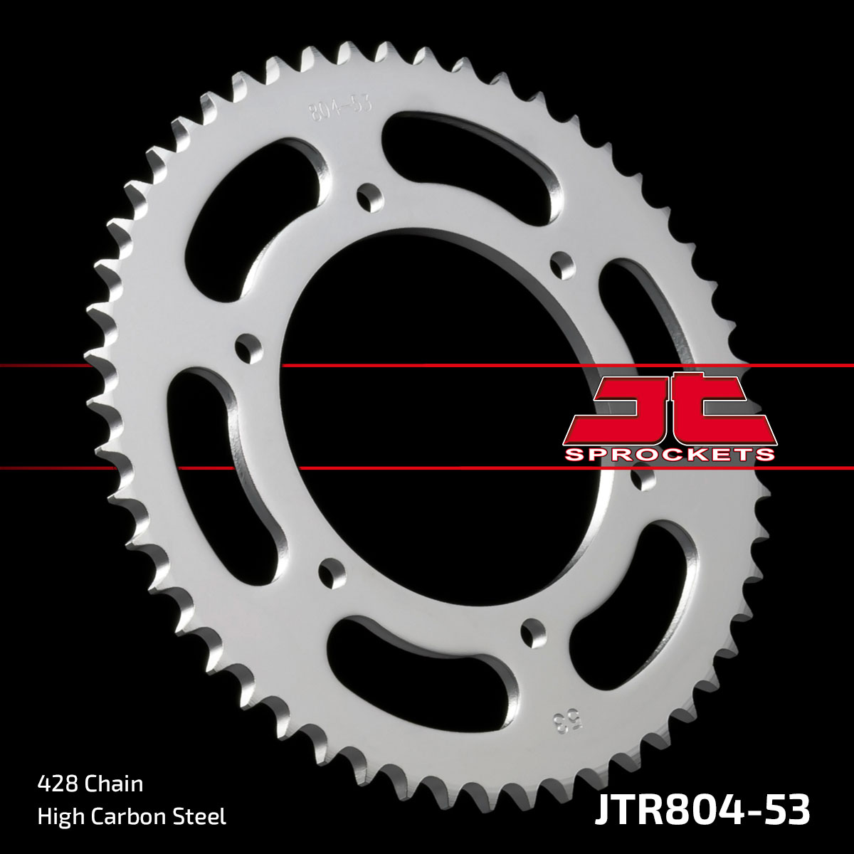 REAR SPROCKET JTR804.53 JT 428 image 1