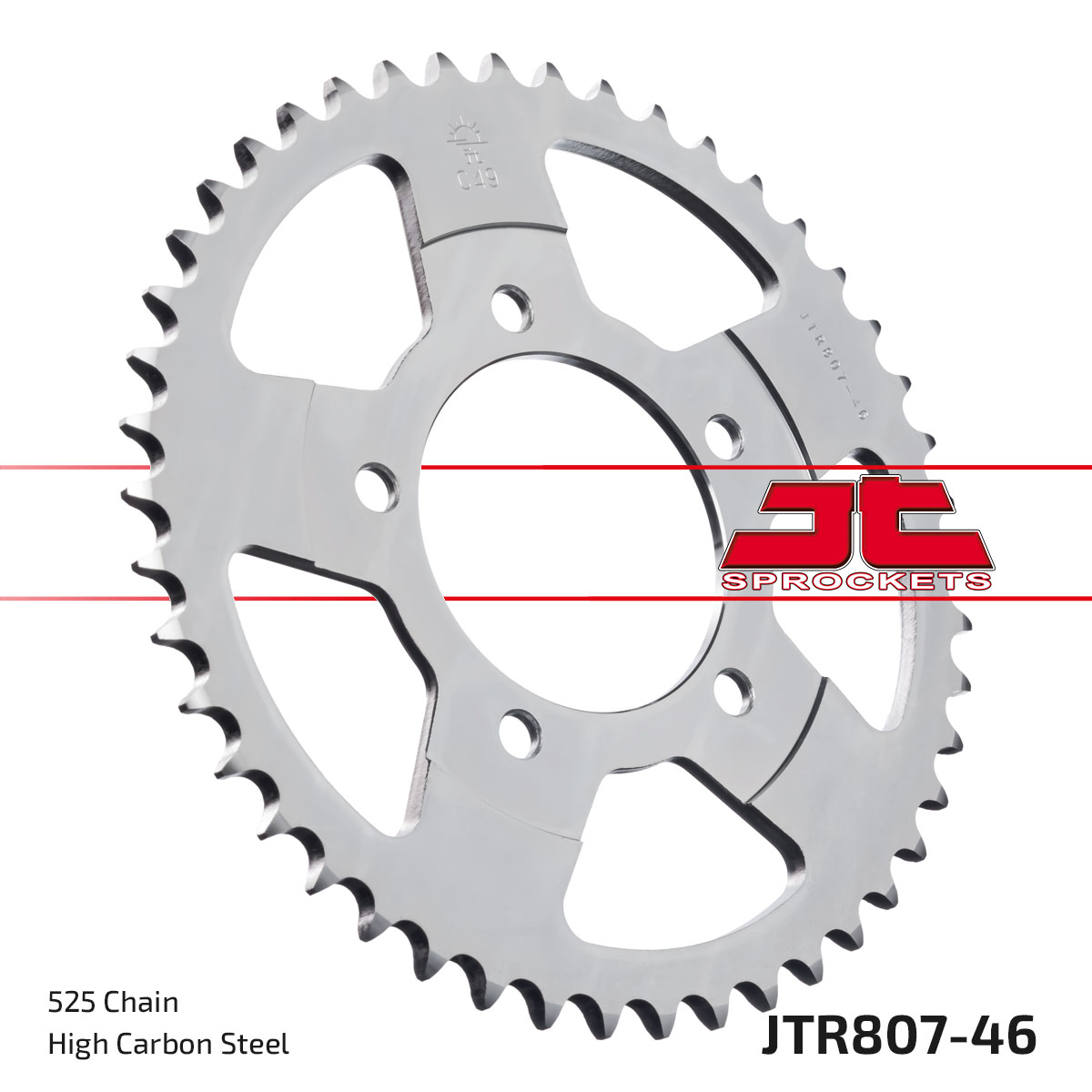 REAR SPROCKET STEEL JTR807.46 image 1