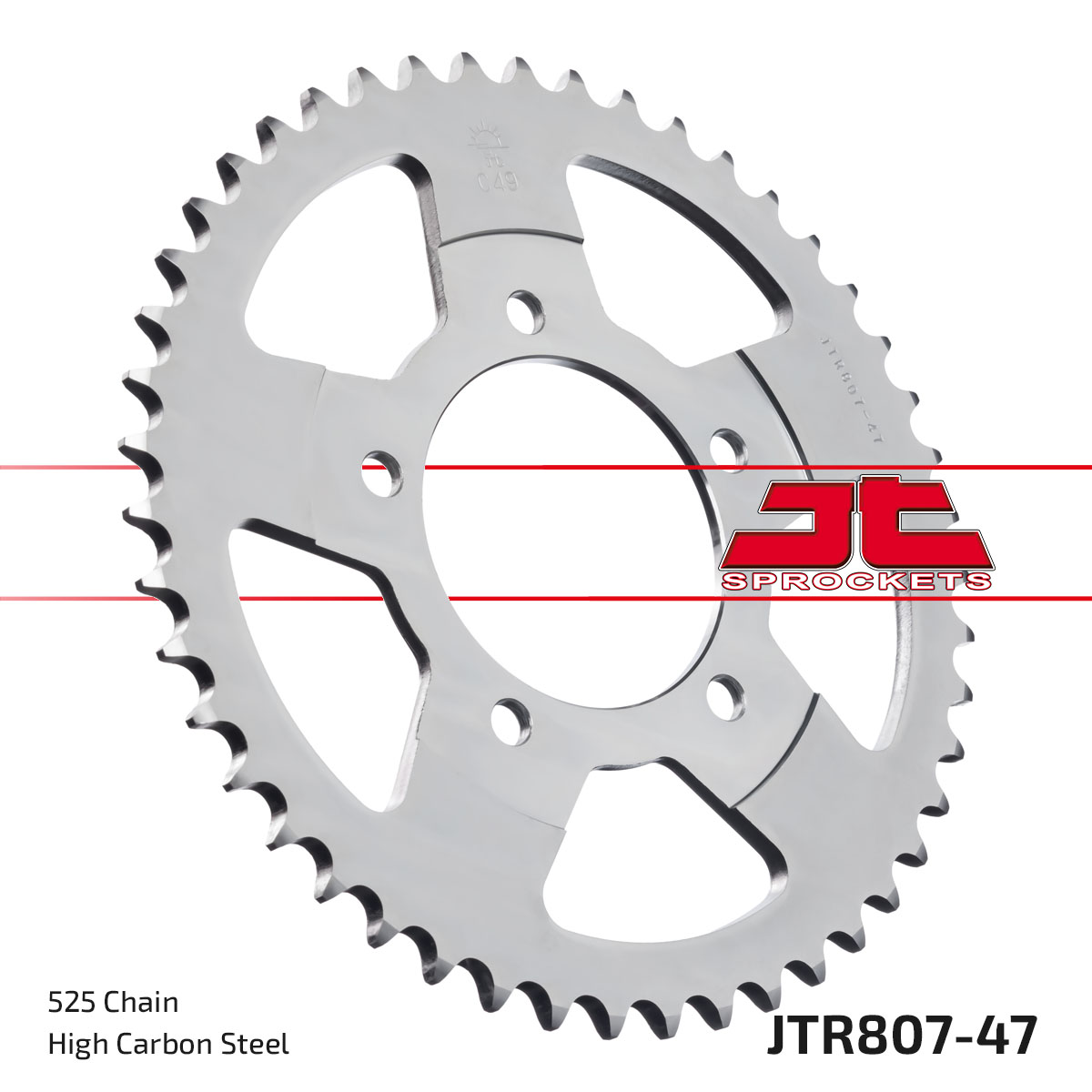REAR SPROCKET STEEL JTR807.47 image 1