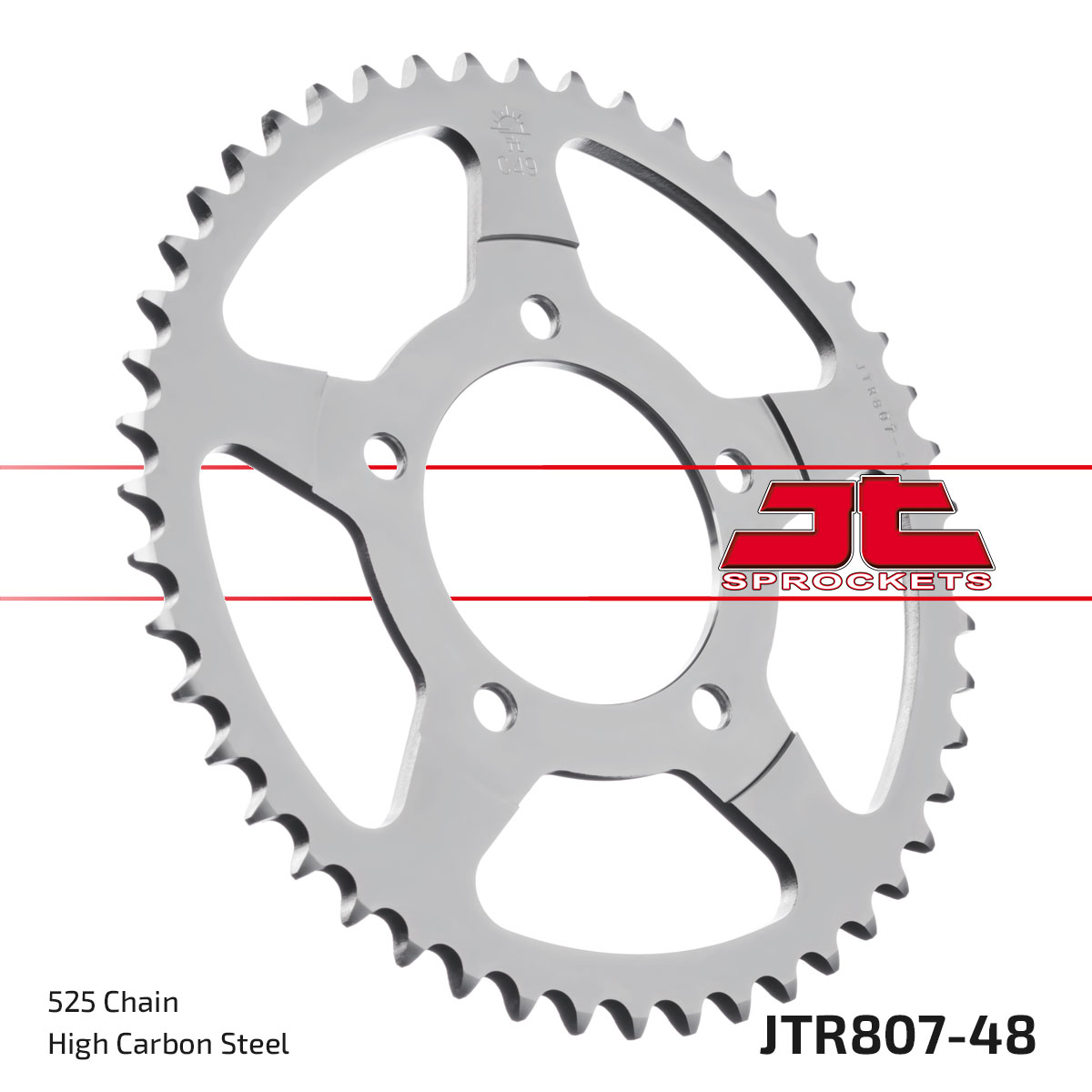 REAR SPROCKET STEEL JTR807.48 image 1