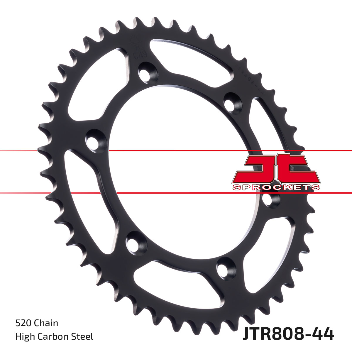REAR SPROCKET STEEL JTR808.44 image 1