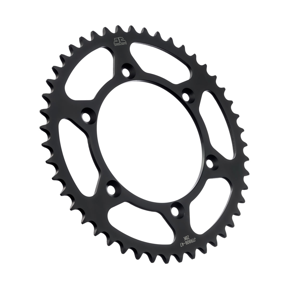 REAR SPROCKET STEEL HARD ZBK, C45 INDUCTION JTR808.47ZBK image 1