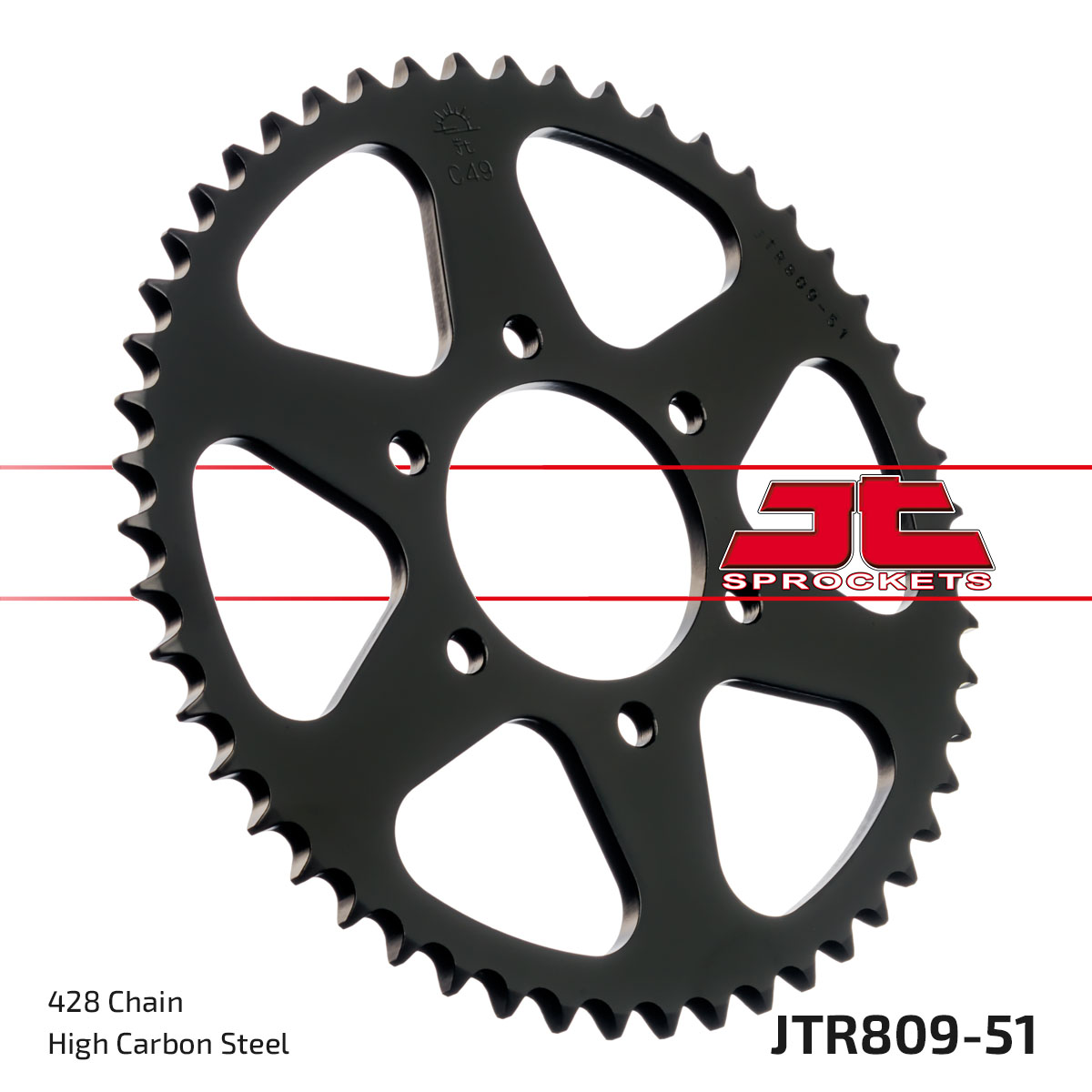 REAR SPROCKET JTR809.51 JT 428 image 1
