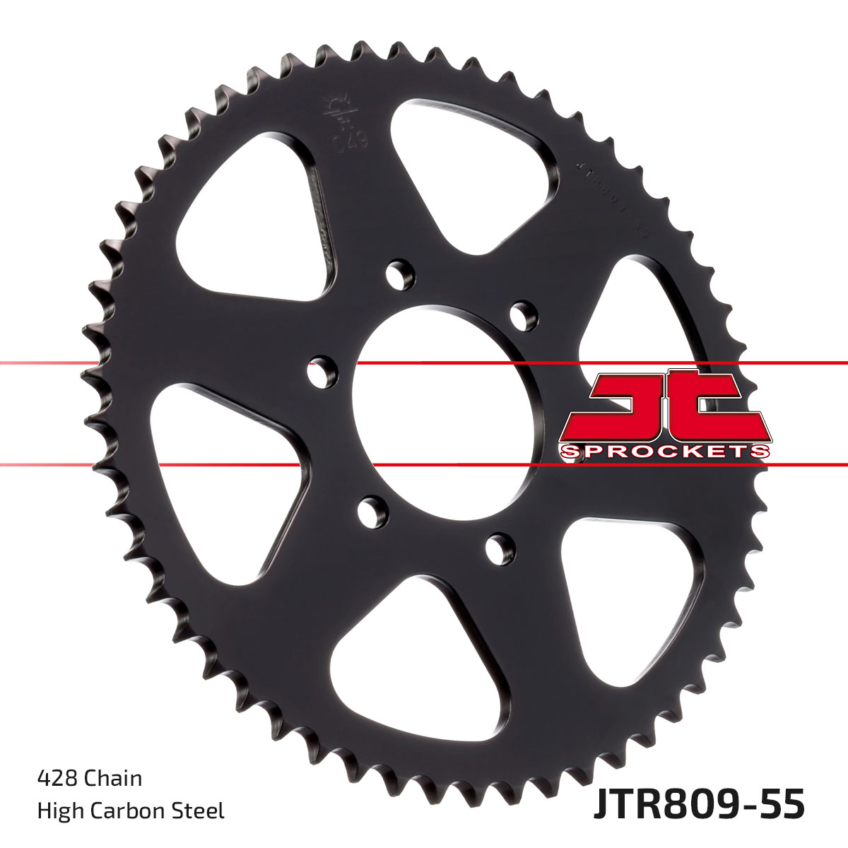 REAR SPROCKET JTR809.55 JT 428 image 1