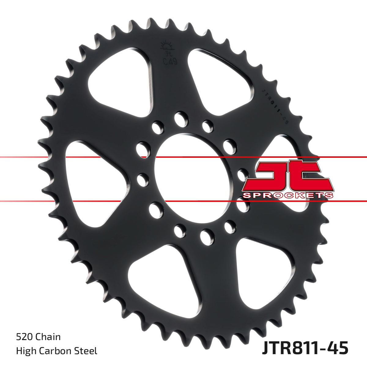 REAR SPROCKET JTR811.45 STEEL image 1