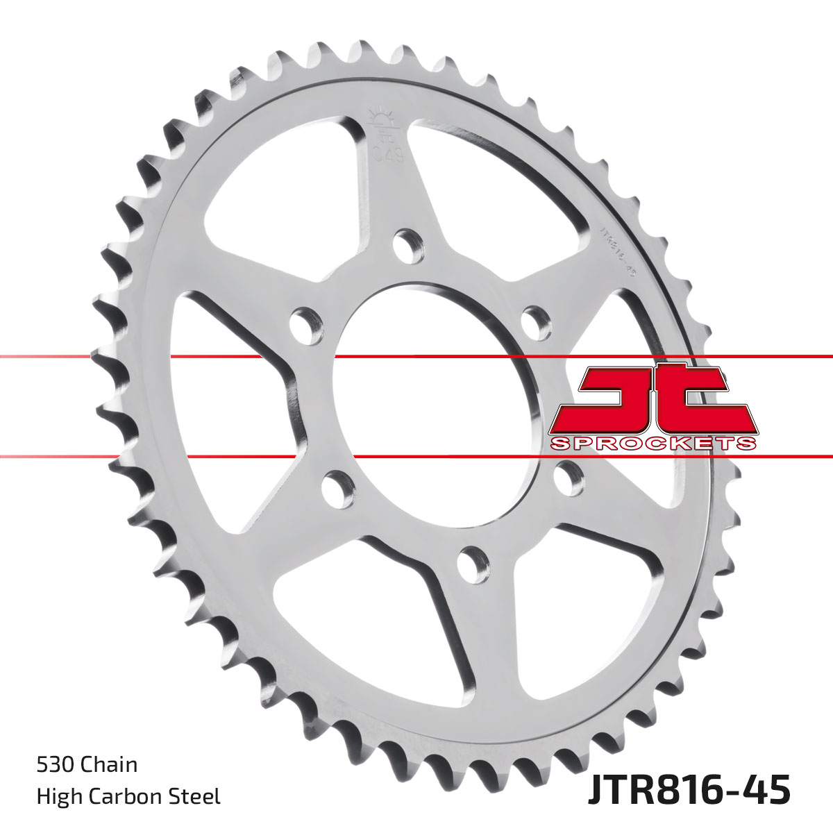 REAR SPROCKET JTR816.45 JT SILVER image 1