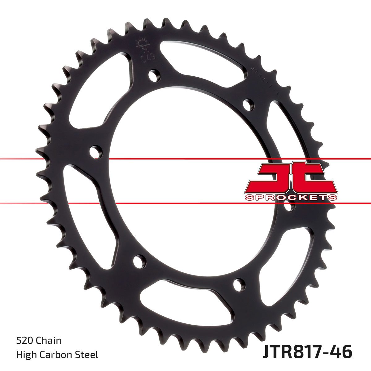 REAR SPROCKET STEEL JTR817.46 image 1