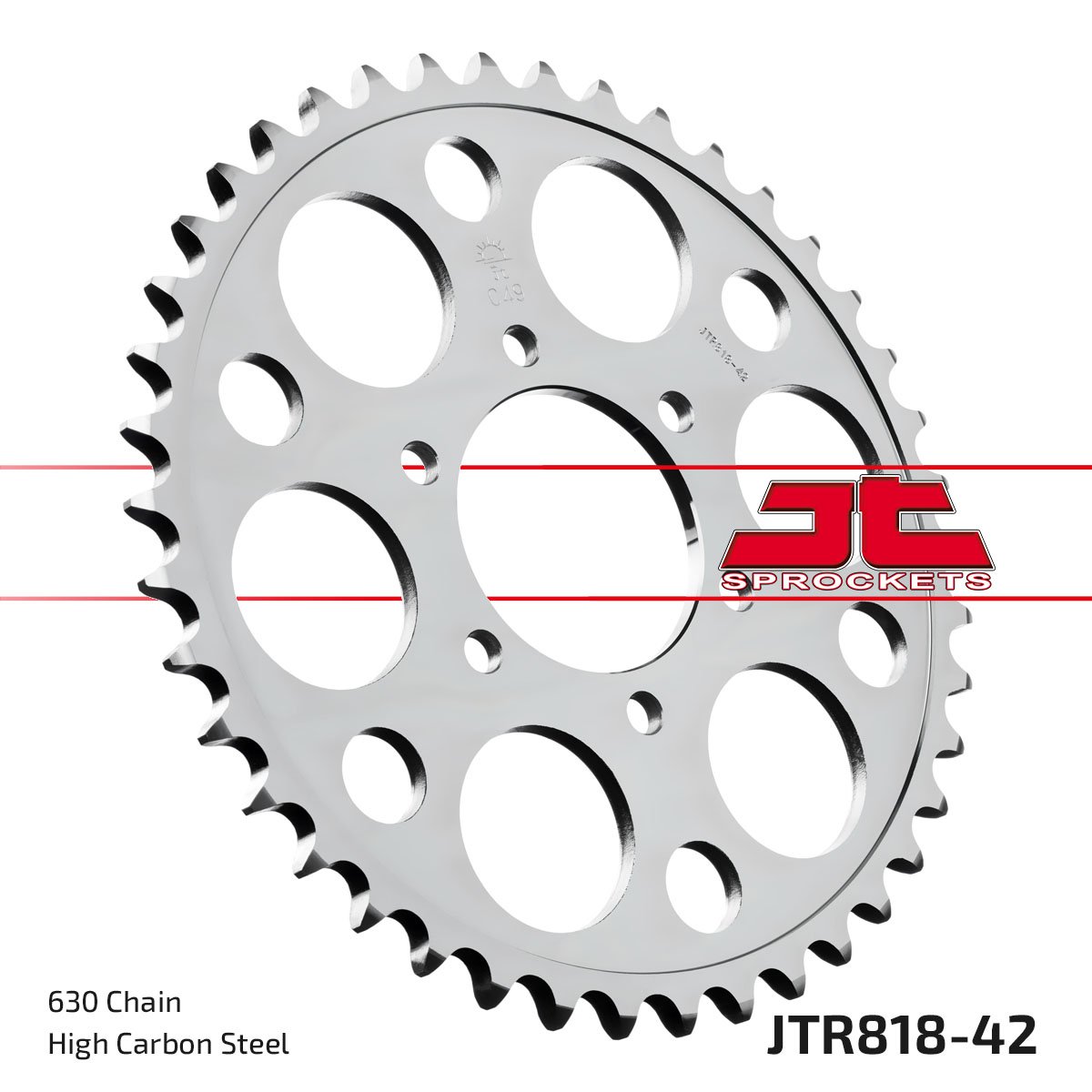 REAR SPROCKET JTR818.42 STEEL image 1