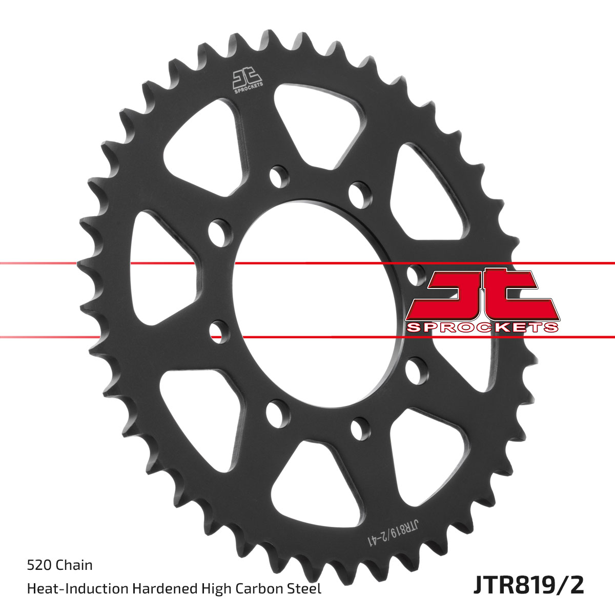 REAR SPROCKET JTR819/2.41 JT BLACK image 1